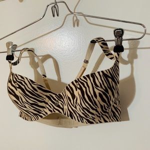 Zebra print Victoria secret bra